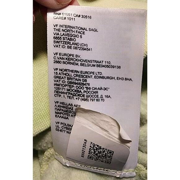 The North Face Dye Green Long Sleeve Pullover Hoodie Mens Small Excellent Cond. - Picture 7 of 7